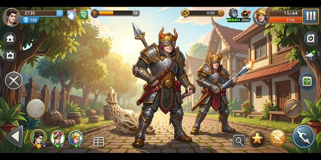 Tangkapan layar utama dari gameplay strategis yang menegangkan.