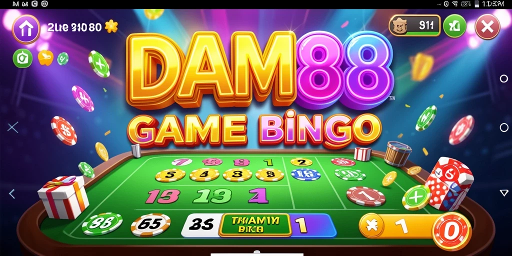 Tampilan seru gameplay Bingo di DAM88 dengan teman-teman.