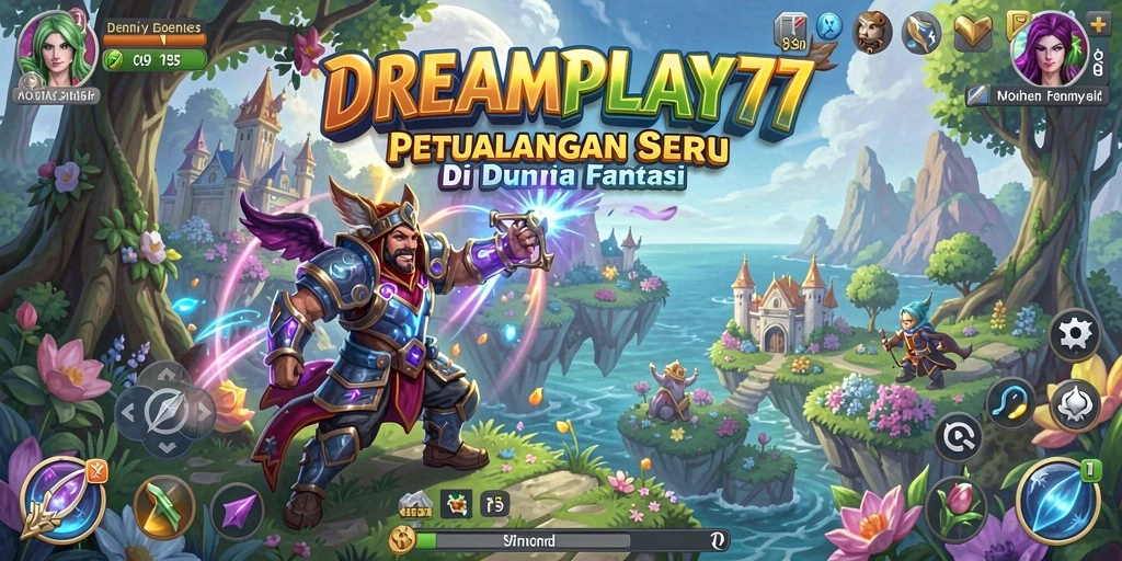 Tampilan menarik dari gameplay petualangan DREAMPLAY77.