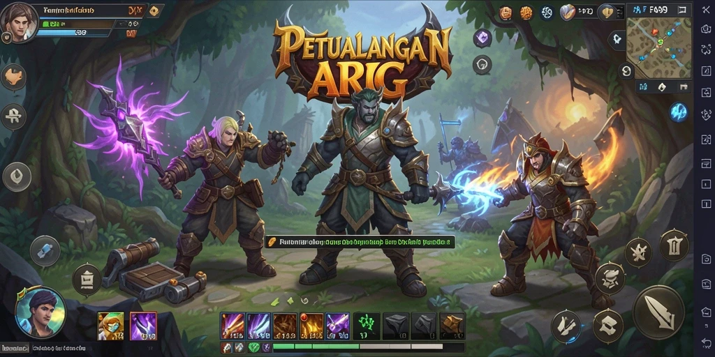 Tampilan gameplay menarik dan menantang dalam FA99 sebagai ARPG.