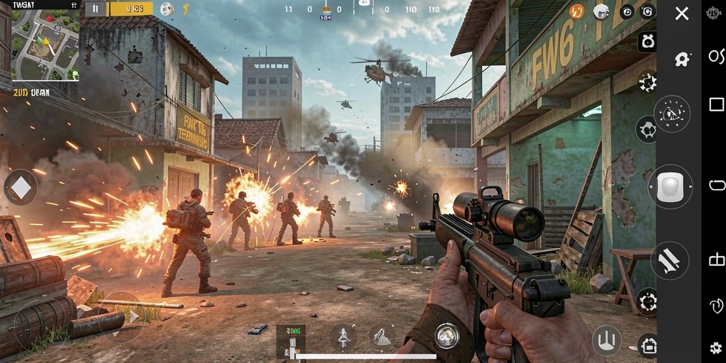 Gambaran aksi seru dalam gameplay FW66 yang menguji keterampilan FPS.