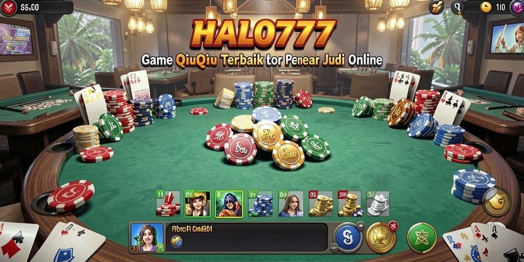 Tampilan gameplay menantang dalam game QiuQiu HALO777.
