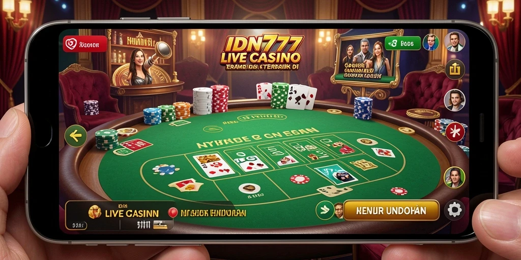 Tampilan gameplay Live Casino IDN777 yang menarik dan interaktif.