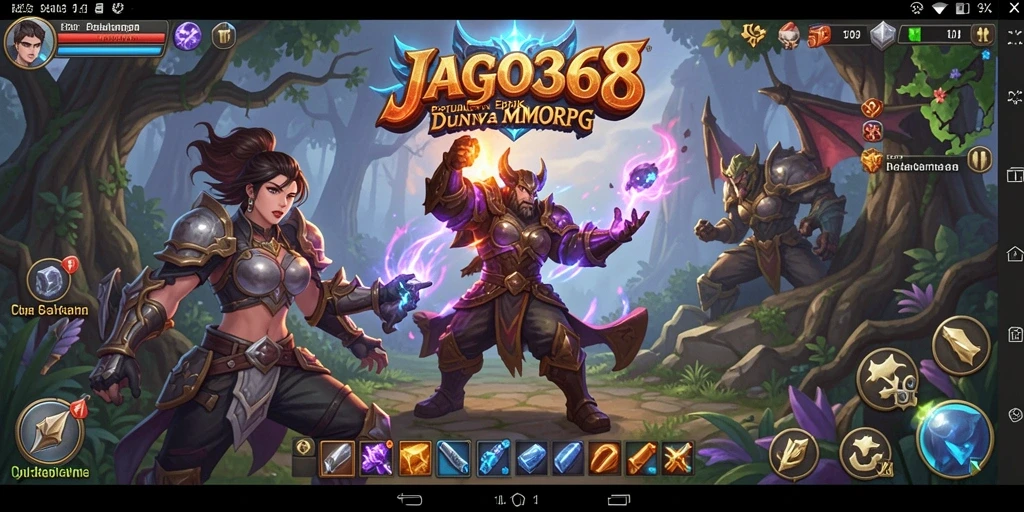 Screenshot gameplay JAGO368 yang menampilkan petualangan MMORPG yang seru.