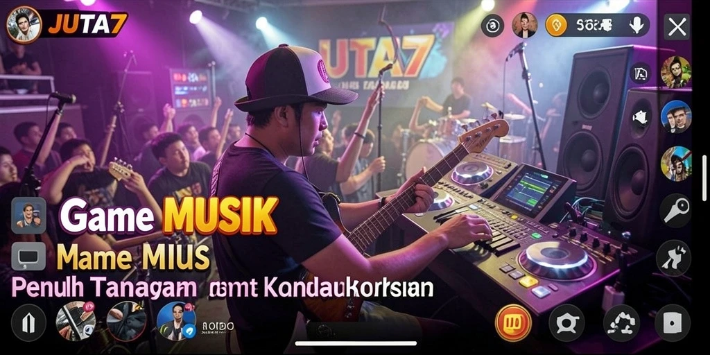 Tampilan gameplay JUTA7 yang menarik dengan alunan musik menghibur.