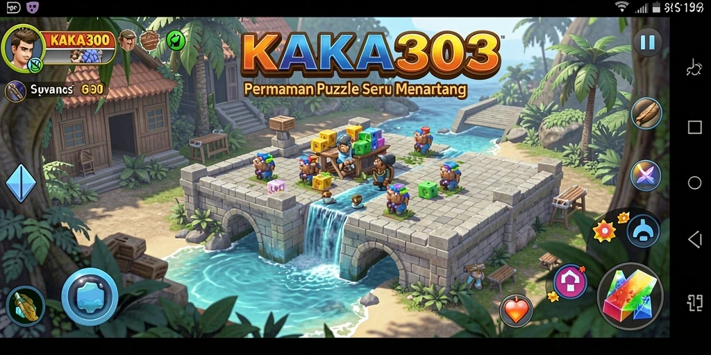 Screenshot gameplay KAKA303 menampilkan berbagai puzzle menantang.