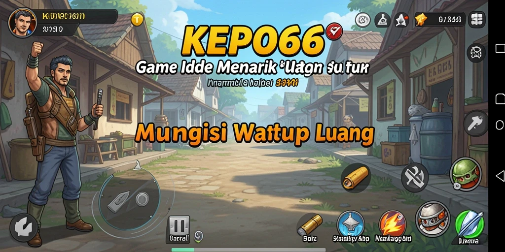Tampilan utama gameplay KEPO66 yang mendebarkan dalam genre Idle.