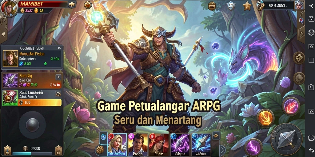 Tampilan aksi seru MAMIBET dengan pertarungan epik.