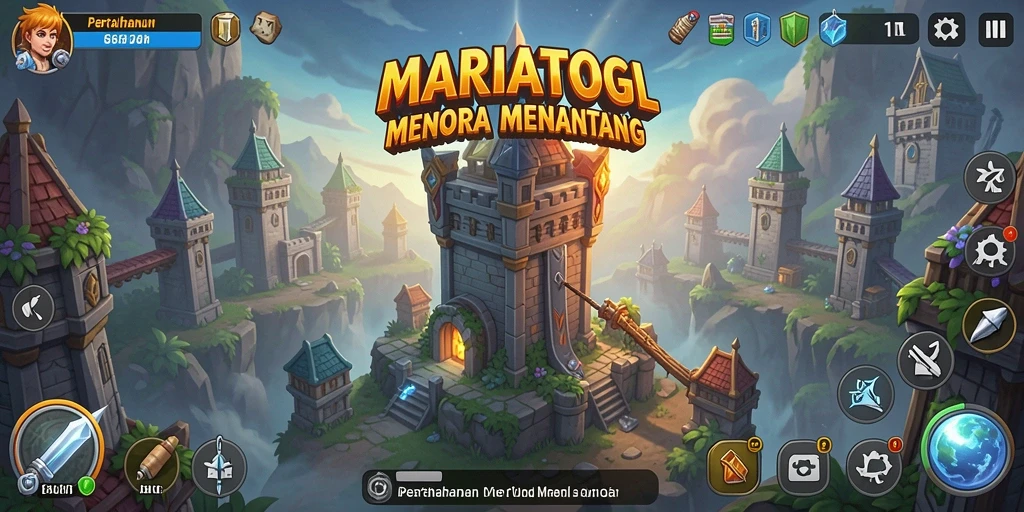 Tangkapan layar permainan MARIATOGL dengan aksi pertahanan yang intens.