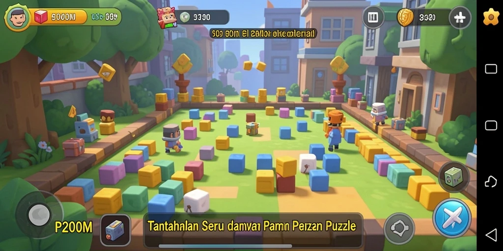 Tampilan gameplay P200M yang menantang dan menarik.