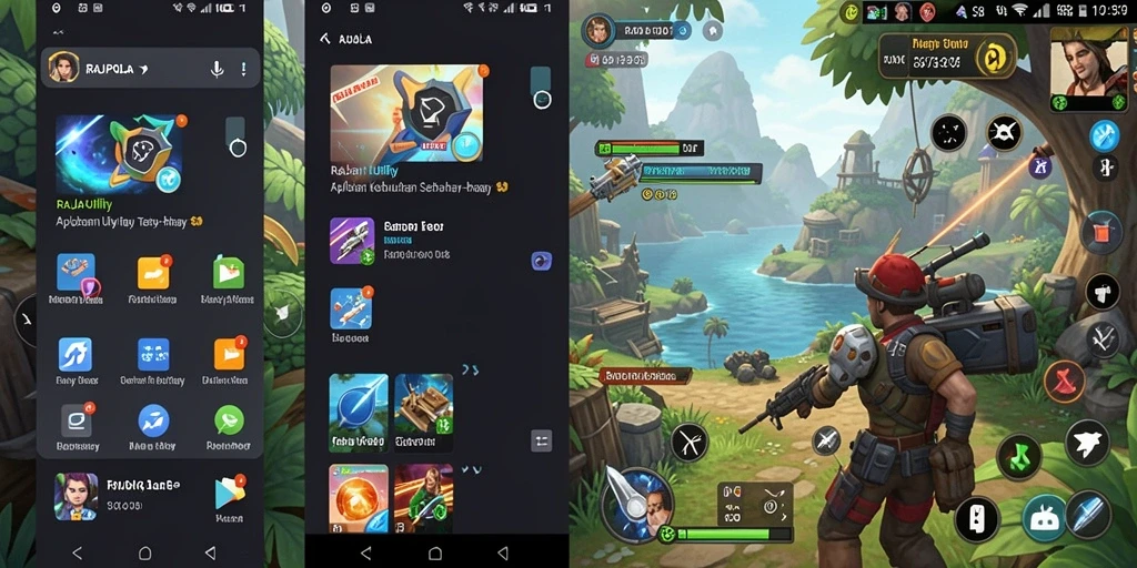 Screenshot dari aplikasi RAJAPOLA yang menunjukkan fitur Utility。