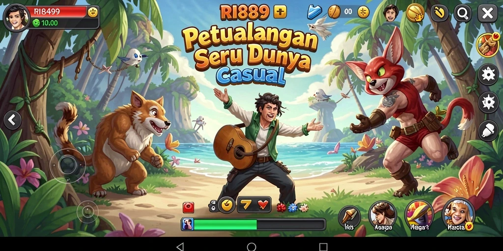 Screenshot gameplay RI889 yang menggambarkan keseruan di dunia Casual.