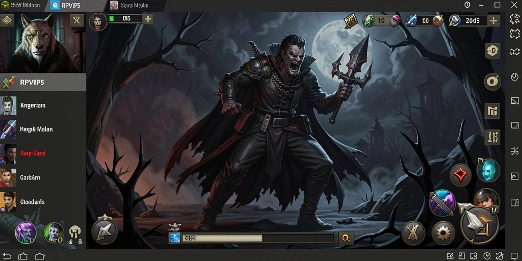 Tangkapan layar menampilkan gameplay menyeramkan RPVIP5 dengan suasana kelam.