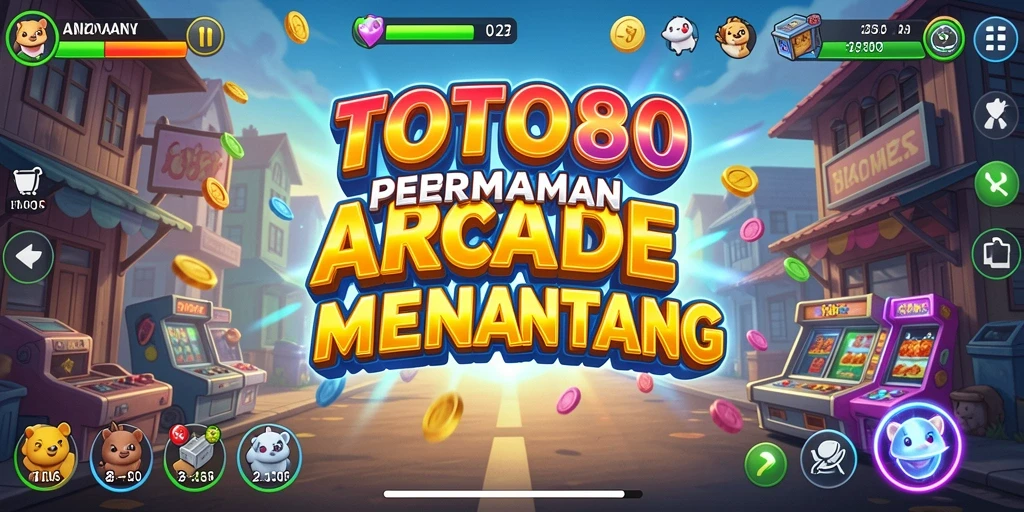 Tampilan gameplay TOTO80 yang seru dan penuh warna.