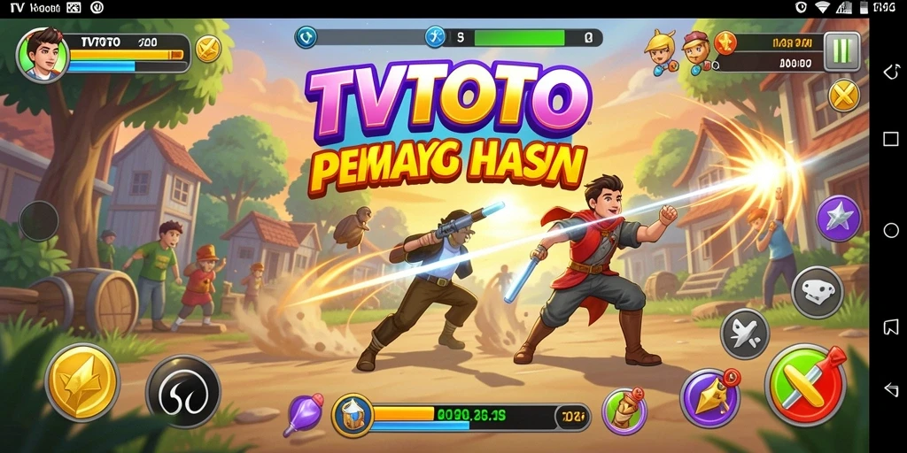 Tampilan gameplay menegangkan di TVTOTO