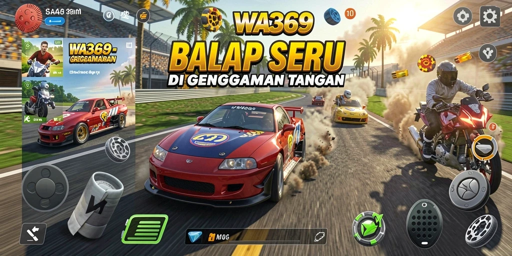 Gameplay balap yang mendebarkan dan grafis menawan.